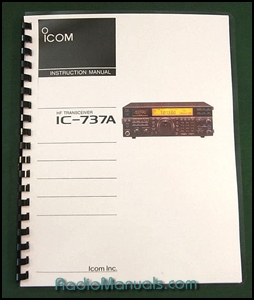 Icom IC-737A Instruction Manual